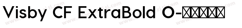Visby CF ExtraBold O字体转换